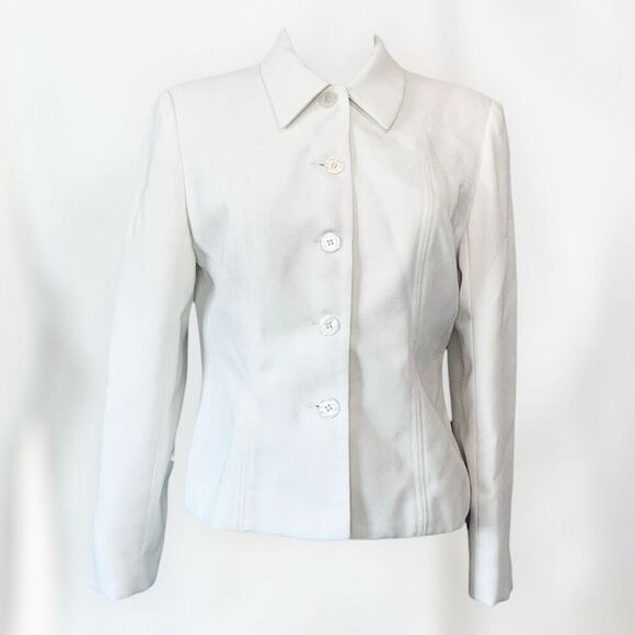 Vintage VTG Y2K Pjla Cream White Jacket Blazer Medium Fitted - Picture 1 of 8